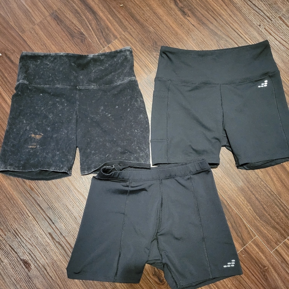 Lot of 3 BCG and Victoria's Secret Biker Shorts